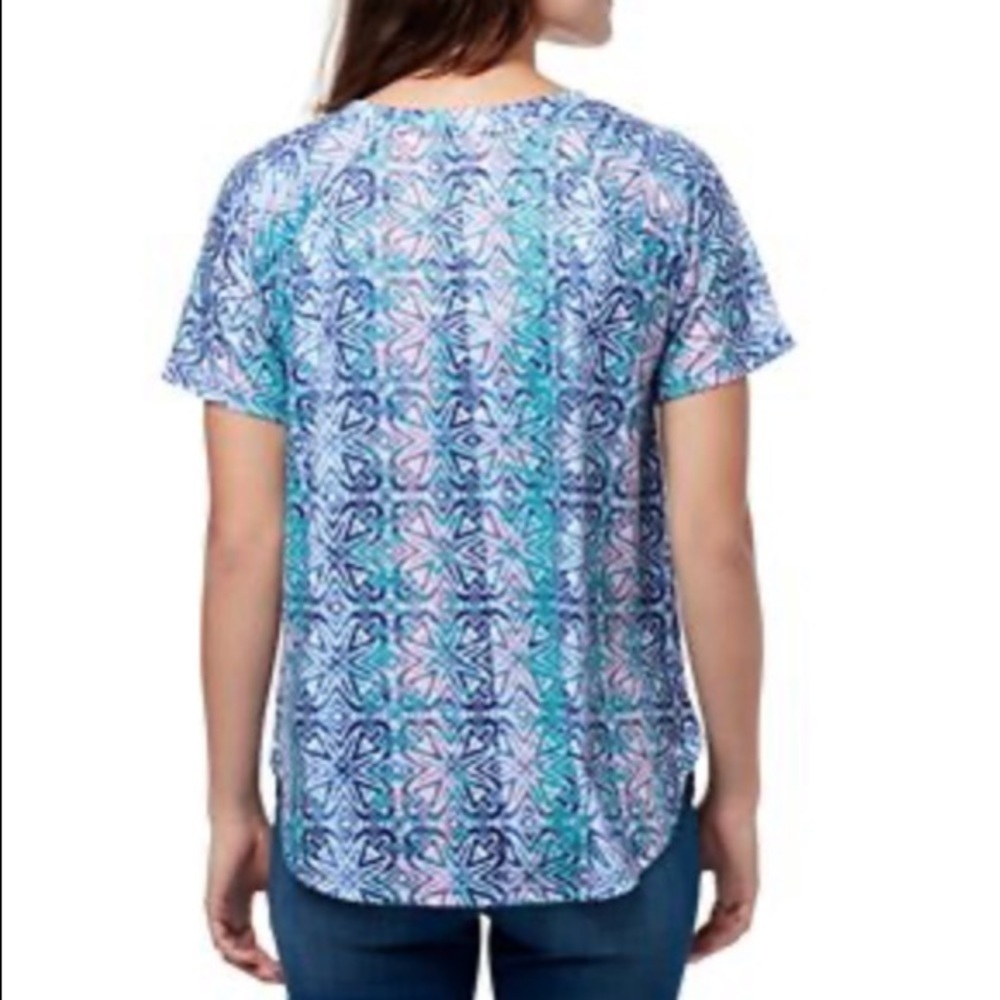 Short Sleeve Women's Tee with Sequined Size Medium - Picture 4 of 6